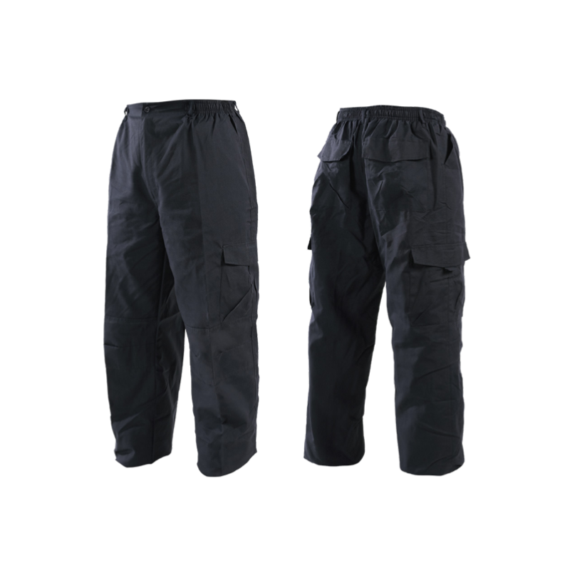 PANTALON POPLIN CARGO BLACK BULL